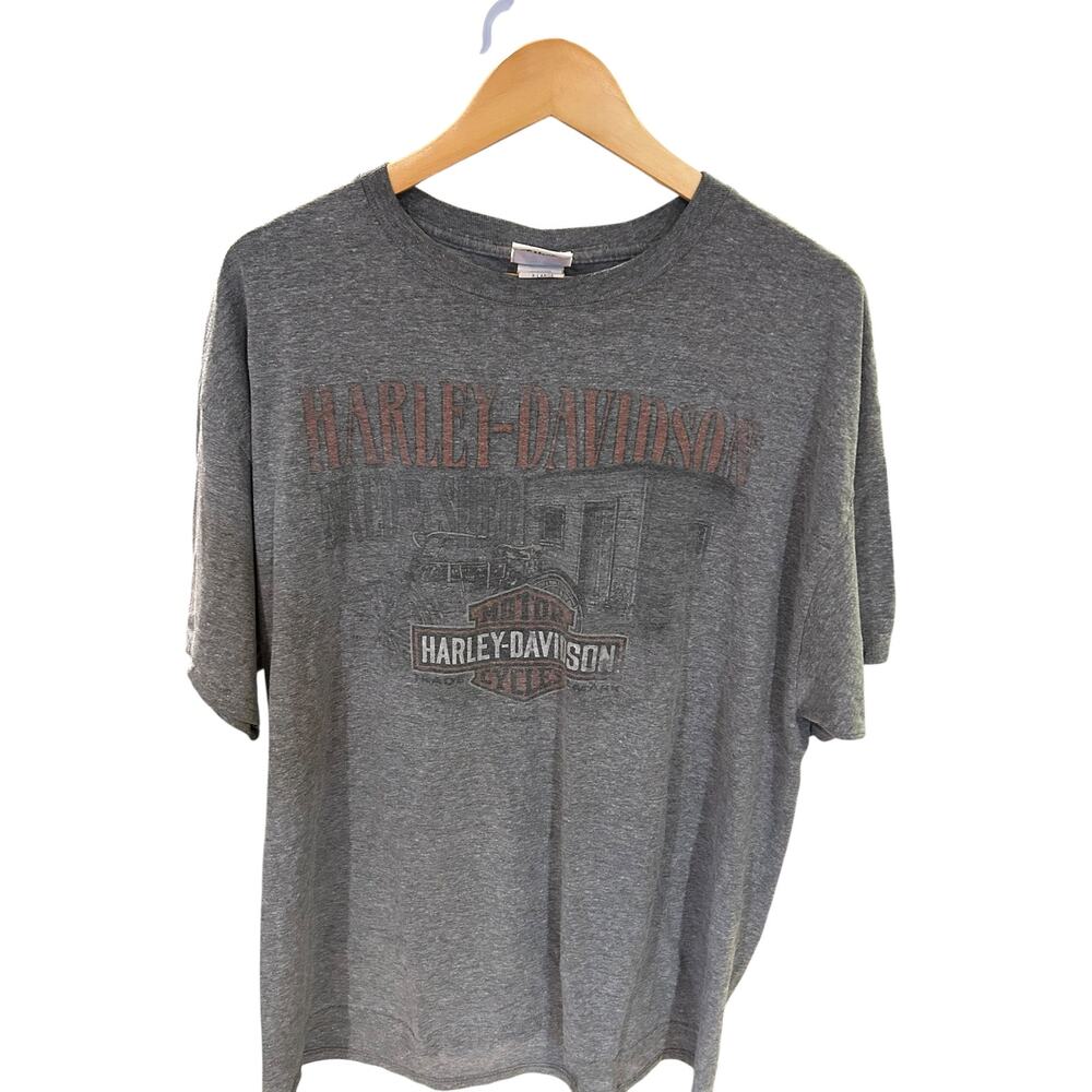 Vintage HARLEY DAVIDSON Beefy T Badlands Wall Grey Gray T Shirt Men's Size XL